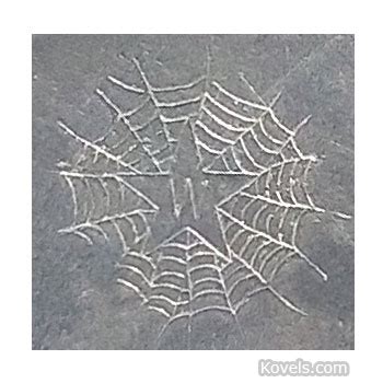 spider web mark on silver